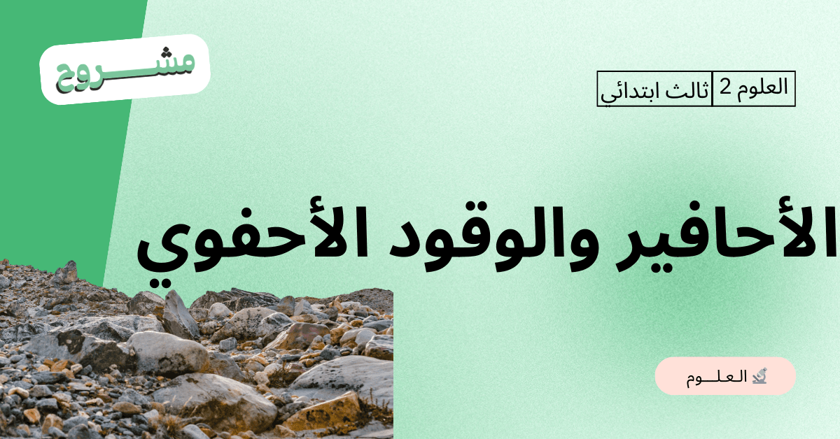 القورو - Algooru - شرح درس الأحافير والوقود الأحفوري