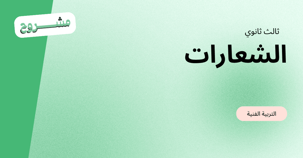 القورو - Algooru - شرح درس الشعارات