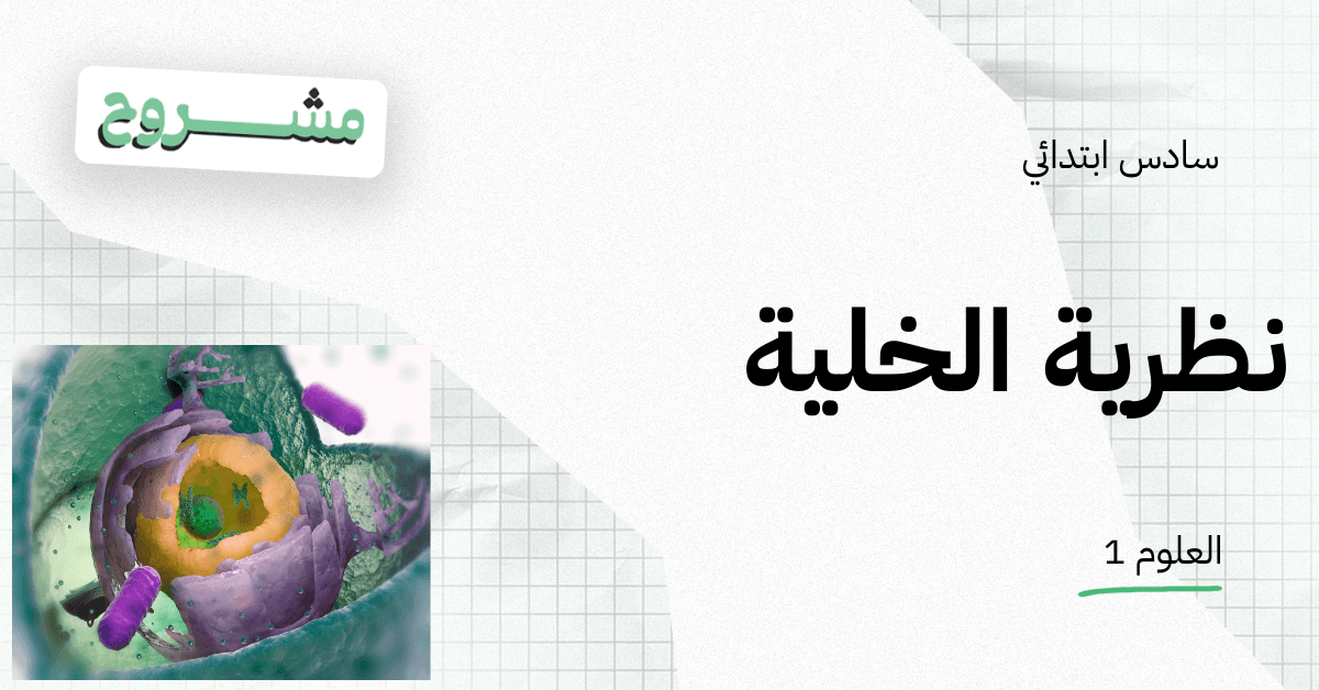  القورو - Algooru - شرح درس نظرية الخلية